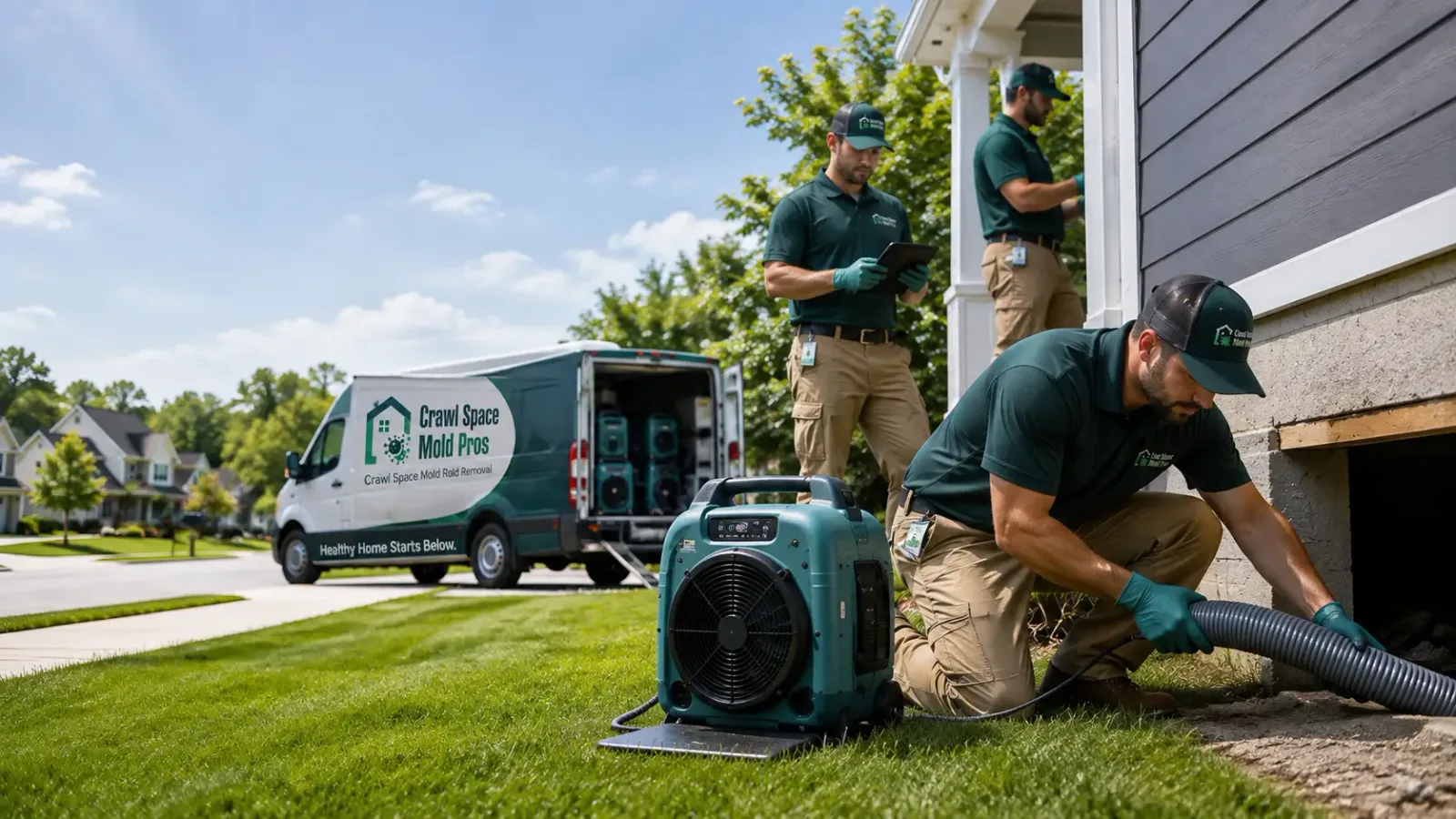 Crawl Space Mold Removal in Newhall, IA